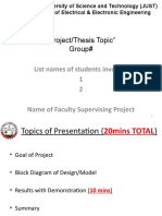 JUST Electrical Engineering Student Project Presentation