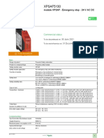 Product data sheet for Preventa Safety automation module XPSAF5130 being discontinued