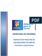 INSTRUCTIVO PARA PAGO POR PSE DE RENTAS LIQUIDADAS (Contratos y Posesiones)