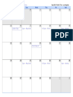 DL Check - in Calendar