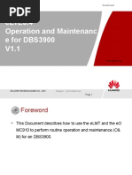 ELTE3.4 DBS3900 Operation and Maintenance V1.0