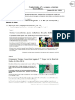 Prueba Unidad #3 Lengua y Literatura 8° Básico 31-09 Prof. Daniza Vera