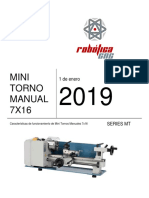 Robotica CNC Mini Torno Manual 5100 Ficha Tecnica