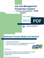 Analysis and Management of Production System: Lesson 07: Process Representation - BPMN Diagram