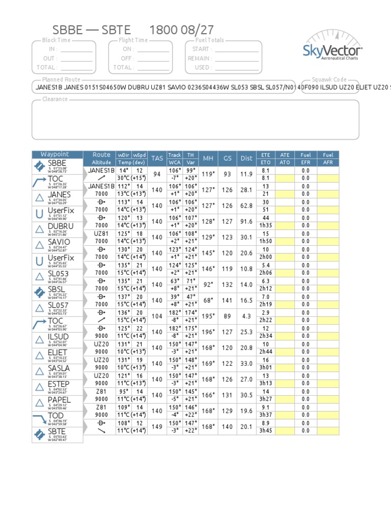 Navlog | Download Free PDF | Aerospace