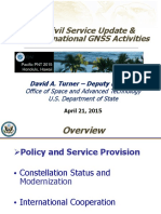 GPS Civil Service Update & U.S. International GNSS Activities