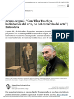 Bruno Zeppilli - "Con Tilsa Tsuchiya Hablábamos Del Arte, No Del Comercio Del Arte" - Entrevista - LUCES - EL COMERCIO PERÚ