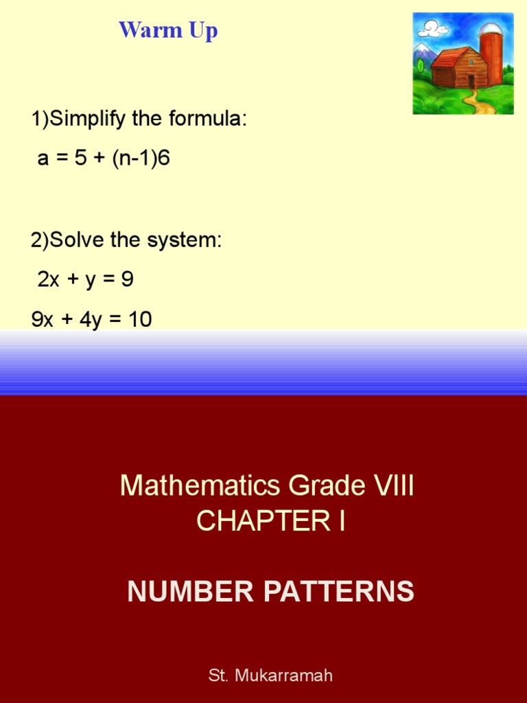 Ch.1 Number Patterns | PDF | Numbers | Arithmetic