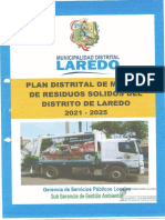 PMR Plan Distrital de Manejo de Residuos Solidos Del Distrito de Laredo 2021 2025 Opt