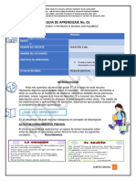 Guía de Aprendizaje # 1.TEXTOS DECRIPTIVOS.