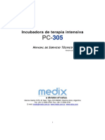 Medix Natus PC-305 Infant Incubator - Service Manual (Es)