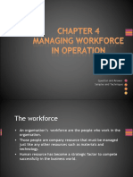 CHAPTER 4 - Managing Workforce in Operation