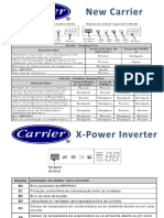 Codigo de Erros New-carrier X-power