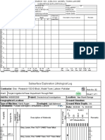 Subsurface Exploration Log