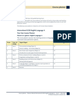 International GCSE English Language A Course Planner