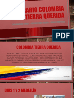 ITINERARIO COLOMBIA TIERRA QUERIDA