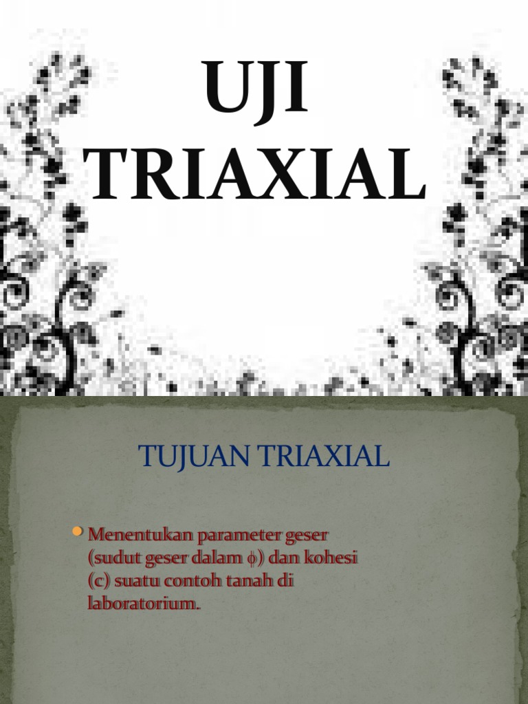 Uji Triaxial untuk Parameter Tanah | PDF