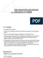 Pensión Cesantía Edad Avanzada IMSS