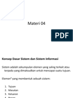 Materi 04 Konsep Dasar Sistem Informasi