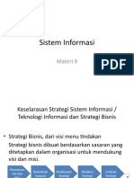 Materi 09 Keselarasan Strategi Sistem Informasi