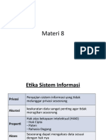 Materi 08 Etika Dan Keamanan Sistem Informasi