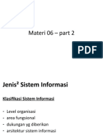 Materi 06-2 Jenis Sistem Informasi
