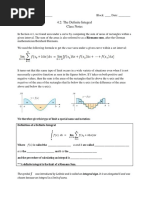 4.2: The Definite Integral Class Notes