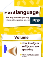 Paralanguage: The Way in Which You Say Words