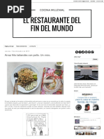 Arroz frito tailandés con pollo