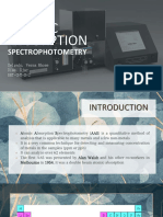 Atomic Absorption: Spectrophotometry