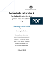 Laboratorio Integrador 2: Facultad de Ciencias Químicas