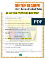 4-H Camp T-Shirt Design Contest