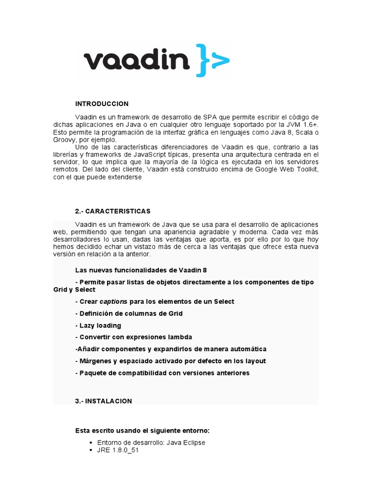 Introducción a Vaadin y Eclipse | PDF | Java (lenguaje de programación ...