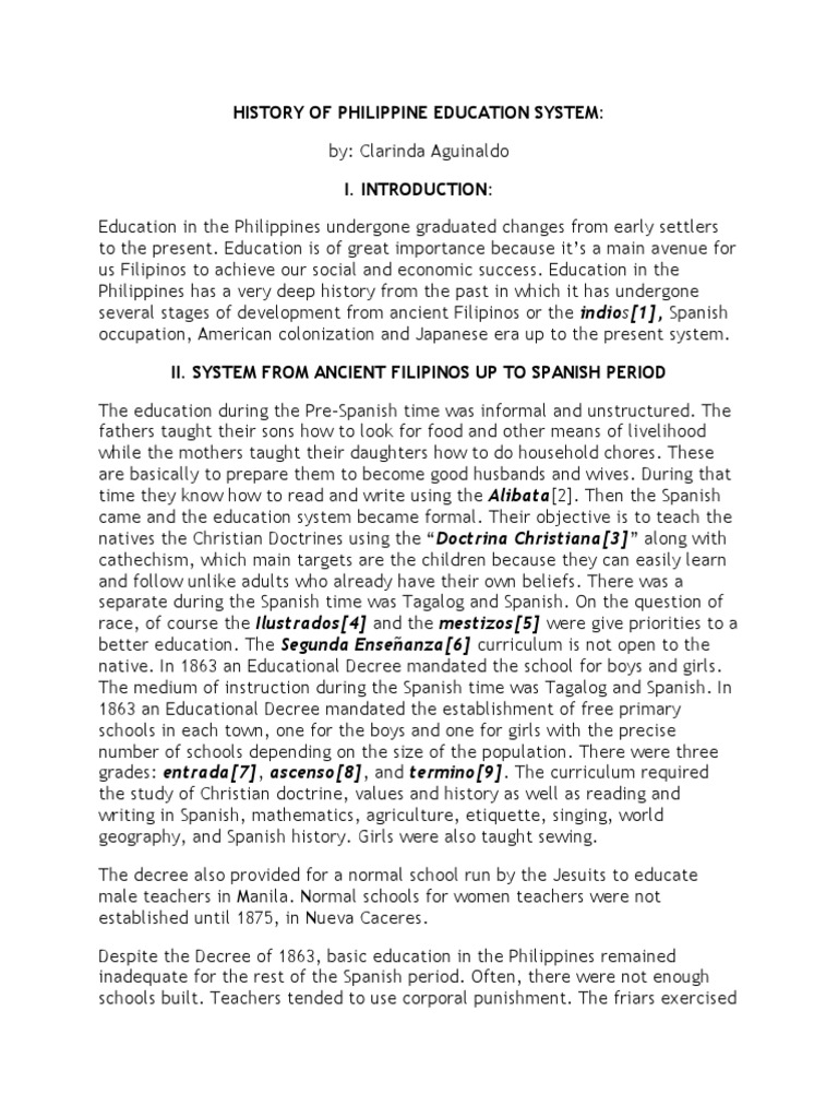 History of Philippine Education System | PDF | Philippines