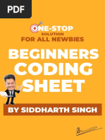 Beginner's Coding Sheet