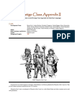 Prestige Class Appendix 2