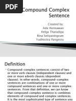 Complex and Compound Sentences Guide | PDF | Cooking, Food & Wine