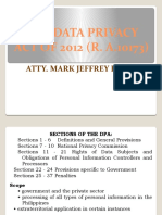 THE DATA PRIVACY ACT OF 2012 Power Point Pesentation