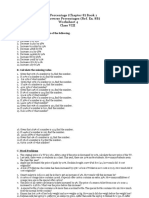 Percentage (Chapter 8) Book 1 Reverse Percentages (Ref. Ex. 8B) Worksheet 4 Class VIII