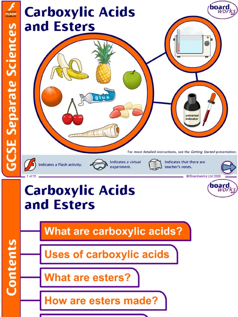Carboxylic Acids and Esters | PDF | Ester | Carboxylic Acid