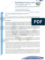 RESOLUCIÓN DE ALCALDIA N° 323 - 2020-MPCIA