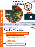 Chemical Analysis - Chemical Techniques