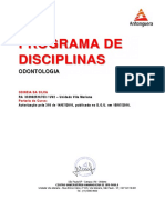 Conteudo Programatico Do Curso de Odontologia (Odineia Da Silva) - Compactado