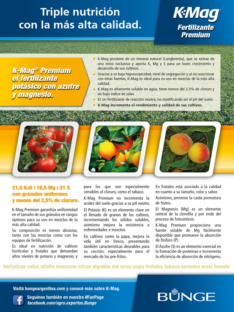 K Mag | PDF | Fertilizante | Magnesio