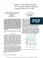 A Control Scheme of Three Phase Solid State Transformer For PV Generation Based On Improved Voltage-Tracking Method of DC Links