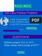 P V T P V T: Gas Laws Practice Problems