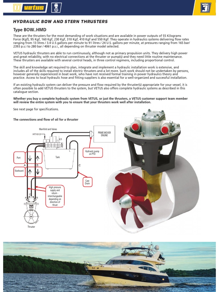 Hydraulic Bow and Stern Thrusters PDF Rocket Engine Engines