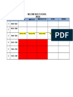 HORARIO PRIMERA SEMANA INICIAL