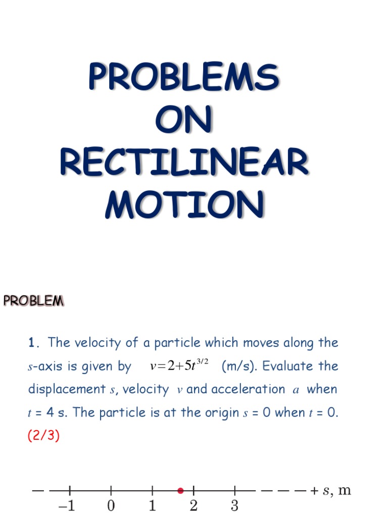 G17 Dynamics Rectilinear Motion Problems PDF Acceleration Speed