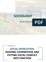 Building Cooperation and Managing Conflict in Social Interaction